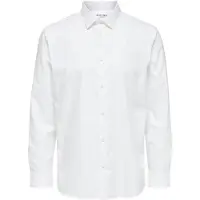 Selected Businesshemd "SLHSLIMETHAN SHIRT", Herren, Gr. XXL, N-Gr, weiß (hellweiß), Web, Obermaterial: 100% Baumwolle, Hemden Businesshemd