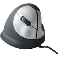 R-Go Tools R-Go HE Ergonomische Maus mit Kabel, Vertikale Ergo Maus mit Break Software, Stilles Klicken, (USB C Kabelkabelgebunden+USB A Konverter), 5 Tasten, 2400DPI, Kompatibel mit Windows/MacOS