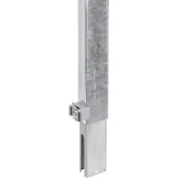 GAH Alberts Doppelstabmattenzaun ALBERTS "»Zaunerhöhung, Erhard«", grau (feuerverzinkt), H:60cm, Stahl, Zaunelemente, Doppelstabmattenzaun, Höhe: 60 bzw. 80 cm, für Pfostenbreite 40 mm