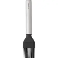 Brabantia Profile Backpinsel, Silikon, Küchenpinsel ideal zum Einfetten von Backformen, Farbe: Matt Steel