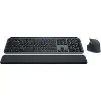 Logitech MX Keys S Combo, Kabellos, Bluetooth, Scherenschalter, QWERTY, LED, Graphit