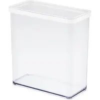 Rotho Loft, Dispensor, Rechteckig, 3,2 l, Transparent, Weiß, 200 mm, 100 mm