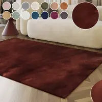 Esprit Hochflor-Teppich "Alice ESP-4377, Kunstfell", rot (bordeaux), B:40cm H:25mm L:60cm, Kunstfaser, Teppiche, Hochflor-Teppich, Kaninchenfell-Haptik, besonders weich und dicht, für alle Räume