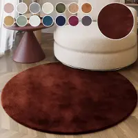Esprit "Alice ESP-4377 Kunstfell" rund 25 mm Höhe Kaninchenfell-Haptik, besonders weich und dicht, für alle Räume