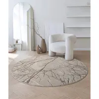 The Carpet Teppich "Mila" rund 8 mm Höhe moderner Wohnzimmer Teppich elegant glänzender Flor