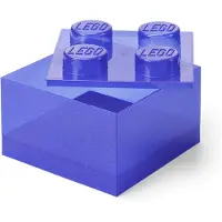 LEGO Stein-Aufbewahrungsbox in transparentem Lila