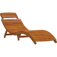 vidaXL Sonnenliege 2 stk. Massivholz Akazie Braun