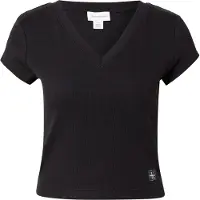 Calvin Klein Jeans "A- SS WOVEN LABEL RIB VNECK TEE" mit gewebtem Label