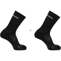 Salomon - Evasion Crew 2-Pack - Multifunktionssocken Gr 36-38 schwarz