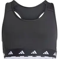 Adidas Sport-BH SPORTSWEAR "TECHFIT PRIMELIFT REACT BH", Damen, Gr. 128, N-Gr, schwarz-weiß (schwarz, carbon, weiß), Obermaterial: 83% Polyester, 17% Elasthan, BHs Sport-BH
