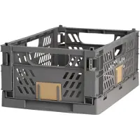 Day Satz stapelbarer Organizerboxen Dunkelgrau 50 x 33 x 25 cm
