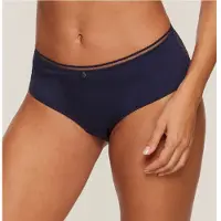 s.Oliver Panty "Pauline", Damen, Gr. 48/50, Spitze, blau (dunkelblau), Spitze, Obermaterial: 81% Polyamid, 19% Elasthan, Unterhosen Panty, aus feiner Spitze und weichem Microtouch-Material