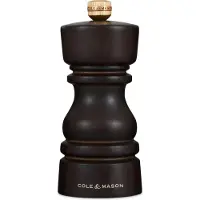 Cole & Mason London Salzmühle Holz 13 cm, Keramikmahlwerk, Manuelle