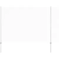 vidaXL Sechseckzaun mit Pfosten 50 x 1,6 m Verzinkter Stahl Silber