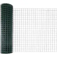 vidaXL Euro-Zaun mit Pfosten 10 x 1 m PVC-beschichteter Stahl Grün