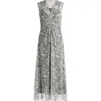 Cartoon Midikleid "Damen ohne Arm" Ohne Tasche Druck