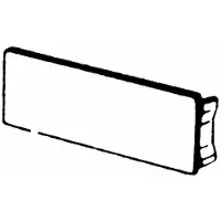 Hager M55737030 Endstück PVC zu BR 70x130mm steingrau