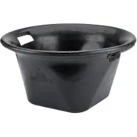 Big Buy Cooking Bellota 13 L Industrieeimer mit Henkel Schwarz Schwarz gummiert Gummi Strapazierfähig