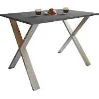 VCM Premium Holz Esstisch | H. 76 x B. 110 x T. 50 cm | Küchentisch Speisetisch Tisch Xona X