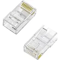 Aisens A139-0656, RJ-45, Transparent, Männlich, Gerade, Cat6, U/UTP (UTP)