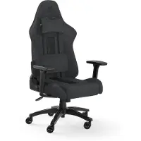 Corsair TC100, Gepolsterter Sitz, Gepolsterte Rückenlehne, Grau, Grau, Stoff, Stoff