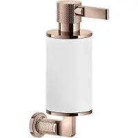 Gessi Inciso Seifenspender zur Wandmontage, Behälter weiß matt, 58513030, Farbe: Kupfer PVD