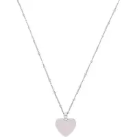 Amor Kette mit Anhänger "Herz", silber (silberfarben), Halsketten, Damen, Silber 925 (Sterlingsilber), L: 45, Kette mit Anhänger