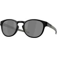 Oakley OO9265 LATCH Herren-Sonnenbrille Vollrand Oval Kunststoff-Gestell, schwarz