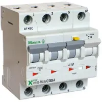 Eaton 120659 FI/LS Kombination, 13 A, 30 mA, LS-Charakteristik: C, 3p+N, FI-Charakteristik: A mRB6-13/3N/C/003-A