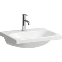 Laufen LUA Waschtisch, 1 Hahnloch, ohne Überlauf, 550x460mm, H8100820001561, Farbe: Weiß