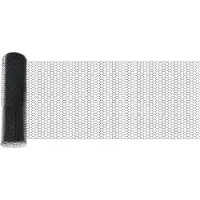 vidaXL Sechseckzaun mit Pfosten 100 x 0,4 m PVC-beschichteter Stahl