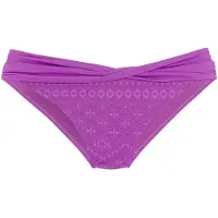 LASCANA Bikini-Hose "Omara", Damen, Gr. 36, N-Gr, lila, Microfaser, Recycling-Polyamid, unifarben, Badehosen Bikini-Hose, aus recycelten Material