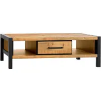OTTO Couchtisch "Ocean", gelb (mango, schwarz, mango), B:135cm H:40cm T:67cm, Tische, Couchtisch, mit Schublade und Stauräumen