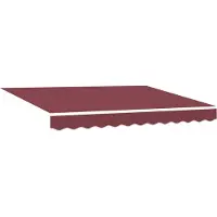 vidaXL Markisenersatzstoff Bordeauxrot 235 x 195 cm Polyester