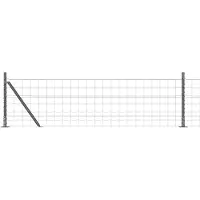 vidaXL Euro-Zaun mit Betonsockel 10 x 0,6 m PVC-beschichteter Stahl