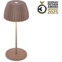 Briloner LEUCHTEN LED Tischleuchte "Akku LED Tischleuchte", braun (umbrasand), Leuchten, LED Tischleuchte