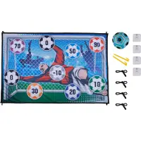 Eddy Toys Fußballtor Spielset Fußball Trainingszubehör mit Zielscheibe und Ball - Innen und Außen Fußball Tor für Kinder - Klappbares Fußballtor