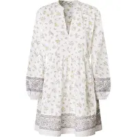 Pepe Jeans für Damen. PL953758 Lia Kleid weiß (M), Lässig, Baumwolle, Langarm