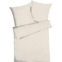 Kaeppel Bettwäsche "Uni", beige (creme), B/L: 135cm x 200cm, 1 Stk., 1 Stk., Musselin, B/L: 80cm x 80cm, 2 Stk., Musselin, Obermaterial: 100% Baumwolle, Bettwäsche, Bettwäsche, Unifarben
