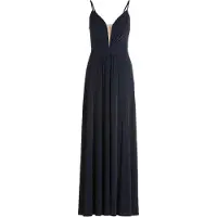 Vera Mont Abendkleid mit Lurexfaden in Dunkelblau/Grau | Gr.: 34