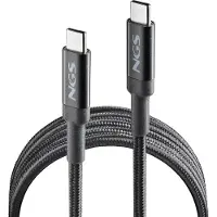 NGS KNOT 100W-3, 3 m, USB C, USB C, USB 2.0, 0,48 Gbit/s, Schwarz