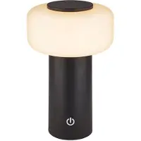 Briloner LED-Akku-Tischleuchte Juna, anthrazit, IP44, dimmbar, 20 cm