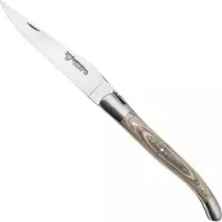 Laguiole En Aubrac Khaki Pakkawood, Matt Bolsters, Taschenmesser, 12 cm