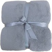 Wirth Wohndecke "Indra", grau (silbergrau), B:150cm L:200cm, Polyester, Wohndecken, Wohndecke