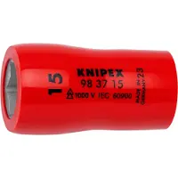 Knipex Steckschlüsseleinsatz für Sechskantschrauben mit Innenvierkant 3/8 Zoll 47 mm
