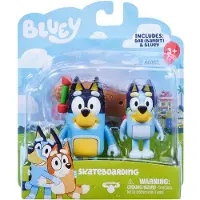 Sonstige Verlage Bluey und Bandit Skateboard Abenteuer - 2er Figuren Set von TM Toys