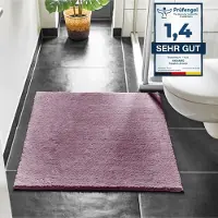 Andiamo Badematte "Arezzo, Badvorleger, Badezimmer Teppich, Duschvorleger", lila (lavendel), H:16mm, Polyester, Badematten, Badematte, unifarben, auch in rund & als 2er Set erhältlich