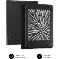 Subblim SUB-CUE-1EC001, Folio, Schwarz, Jede Marke, 15,2 cm (6"), Kohlefaser, Polyurethan, Compatible con todos los libros electrónicos del mercado de hasta 6". Kindle, Tagus, Kobo, Energy...
