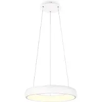 TRIO LED-Hängeleuchte Cardona, Ø 46,5 cm, weiß, CCT, Metall