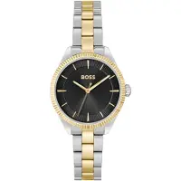 BOSS Damen Armbanduhr SAGE 32 mm Edelstahl Gliederarmband Miyota-Uhrwerk mit Faltschließe